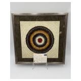 Framed Butterfly Wing Folk Art