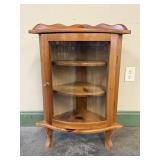 Pine Corner Curio Cabinet