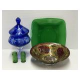 Colored Glass Tableware Assortment