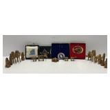 Wood Nativity and Angel Ornaments