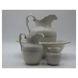 White Porcelain Washstand Set