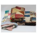Patchwork Quilts and Textile Pieces