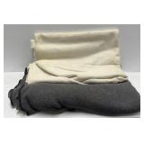 Assorted Textured Linens And Blanket