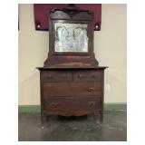 Oak Dresser with Mirror