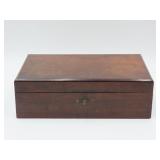Wood Writing Box With Key