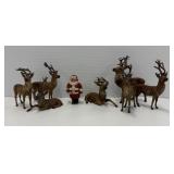 Reindeer and Santa Figures