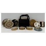 Vintage Compacts and Handbag