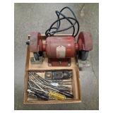 Dayton Bench Grinder and Tools