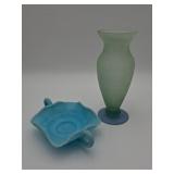 Fenton Art Glass Bowl and Vase