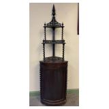 Mahogany Corner Etagere