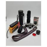 Vintage Camera and Lens Assortment