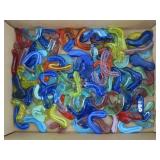 Curved Colored Glass Pieces
