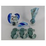 Art Glass Sea Life Decor