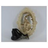 Wall Bell And Figural Plaque