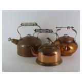 Copper And Brass Tea Kettles