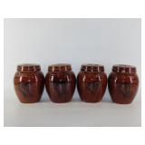 Glazed Ceramic Covered Jars