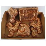 Copper Tone Kitchen Molds