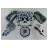 Blue and White Ceramic Decor