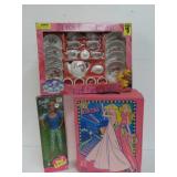 Barbie Toys And Tea Set