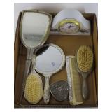 Selection Of Silver Plated Vanity Items