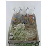 Character And Daisy Glassware