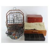 Baskets And Wood Boxes