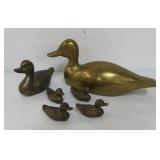 Brass Duck Figurines