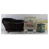 Painted Wood Decor And bassinet