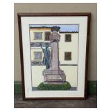 To The Fallen Framed Watercolor