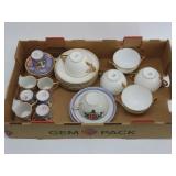 Porcelain Teacups And Saucers