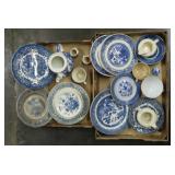 Blue Transferware Dishes
