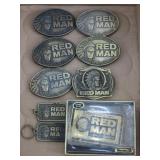 Red Man Tobacco Belt Buckles