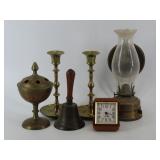 Brass Decor And Westclox Clock