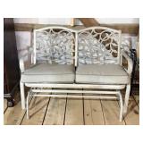 Metal Garden Glider Loveseat