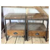 Industrial Style Side Tables