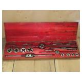 Tap And Die Set In Wood Case