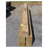 Five 6x6 Posts 8 Ft Long