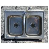 Stainless Steel Double-Bowl Sink