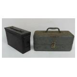 Vintage Metal Tackle & Utility Boxes