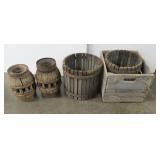 Wooden Orchard Baskets