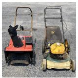 Snow Thrower and Lawn Mower