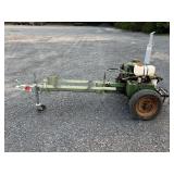 Towable hydraulic log splitter