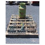 Garden Decor and Milk Can