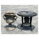 Urn and Patio Heater Table