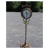 Outdoor Clock and Weather Vane