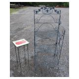 Metal Shelf and Plant Stand