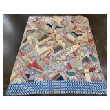 Vintage Tied Patchwork Quilt