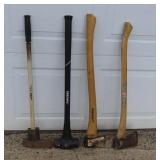 Splitting Maul, Axes and Sledge Hammer