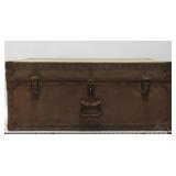 Riveted Metal Storage Trunk