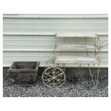 Metal Garden Cart And Planter